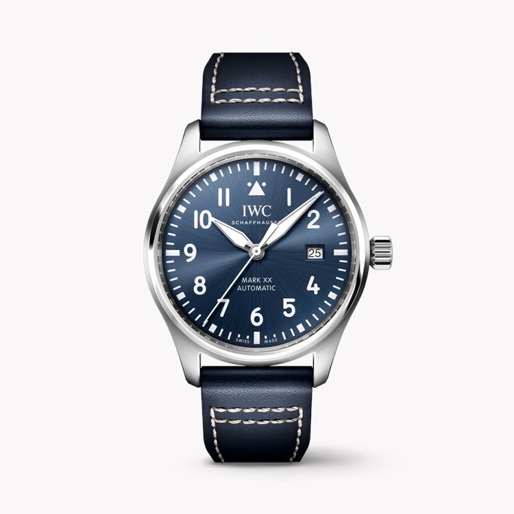 IWC Pilot's Mark XX 40mm, Blue Dial, Arabic/Baton Numerals_1