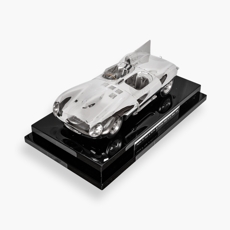Sterling Silver D-Type Jaguar Car _1