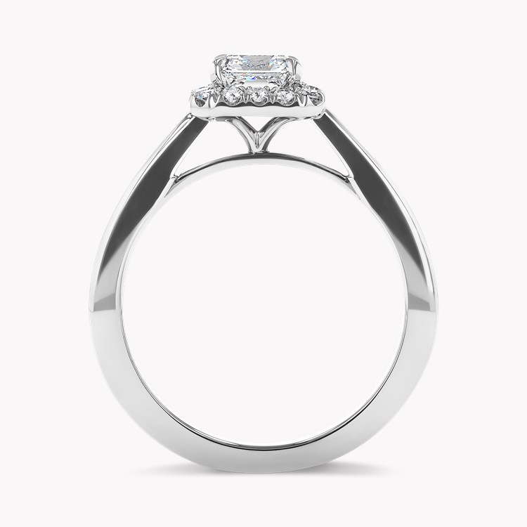 Celestial 1.04ct Asscher Cut Diamond Cluster Ring Asscher Cut, Claw Set_3