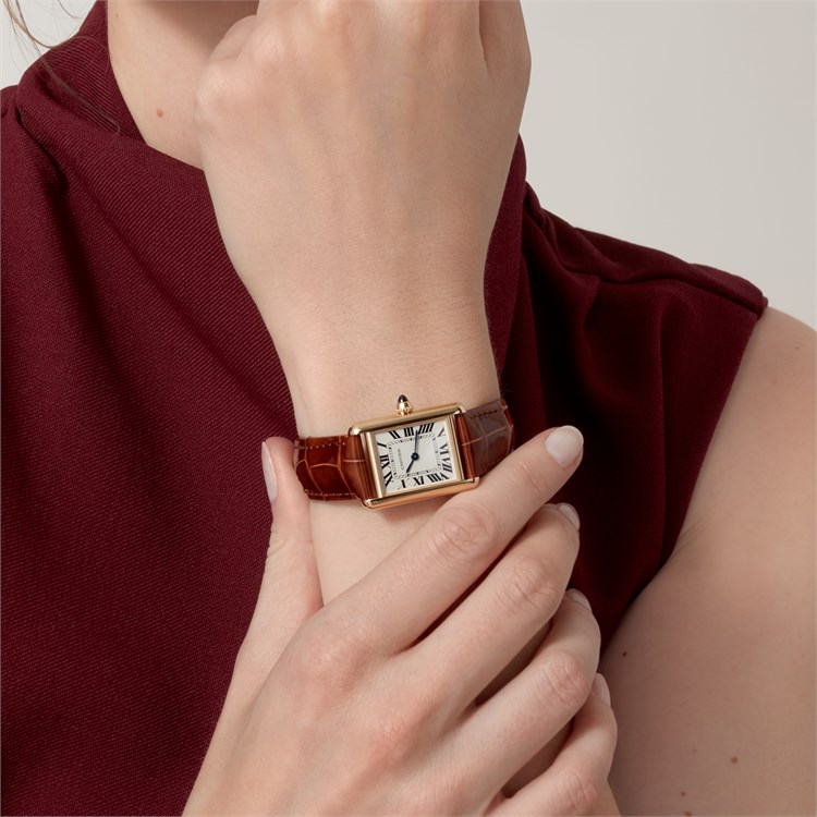 Cartier Tank Louis Cartier Small, Silver Dial, Roman Numerals_10