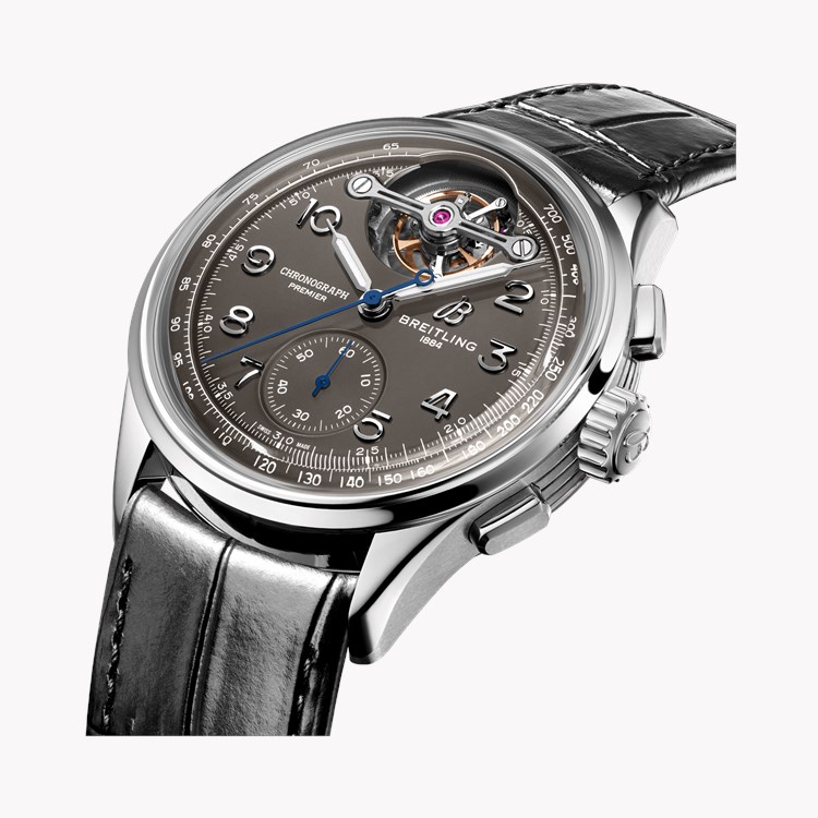 Breitling Premier B21 Chronograph Tourbillon 42mm, Grey Dial, Arabic Numerals_3