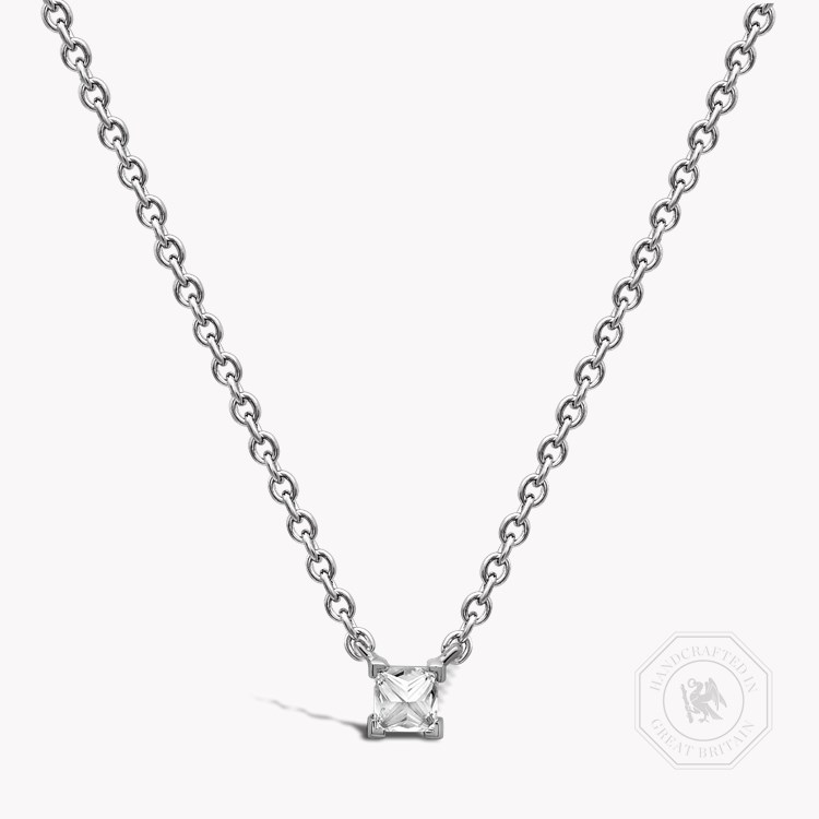 RockChic Diamond Solitaire Pendant Princess Cut, Claw Set_1