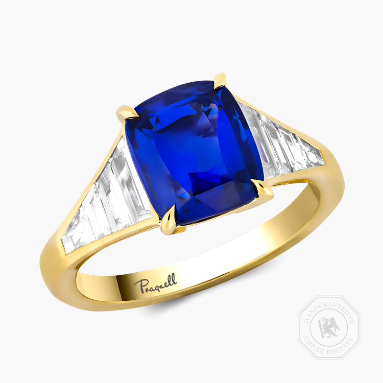 Masterpiece 3.06ct Madagascan Sapphire and Diamond Ring   in 18ct Yellow Gold