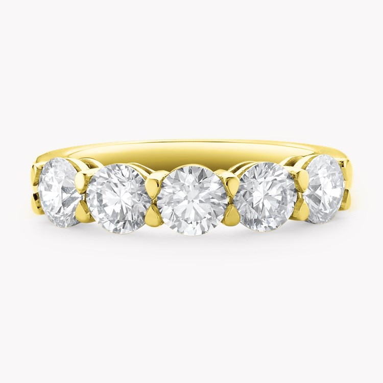 Five Stone Diamond Ring Round Brilliant, Claw Set_2