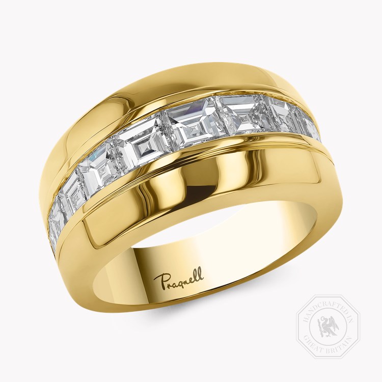 Manhattan 2.44ct Diamond Single Row Ring Carre Cut, Channel Set_1