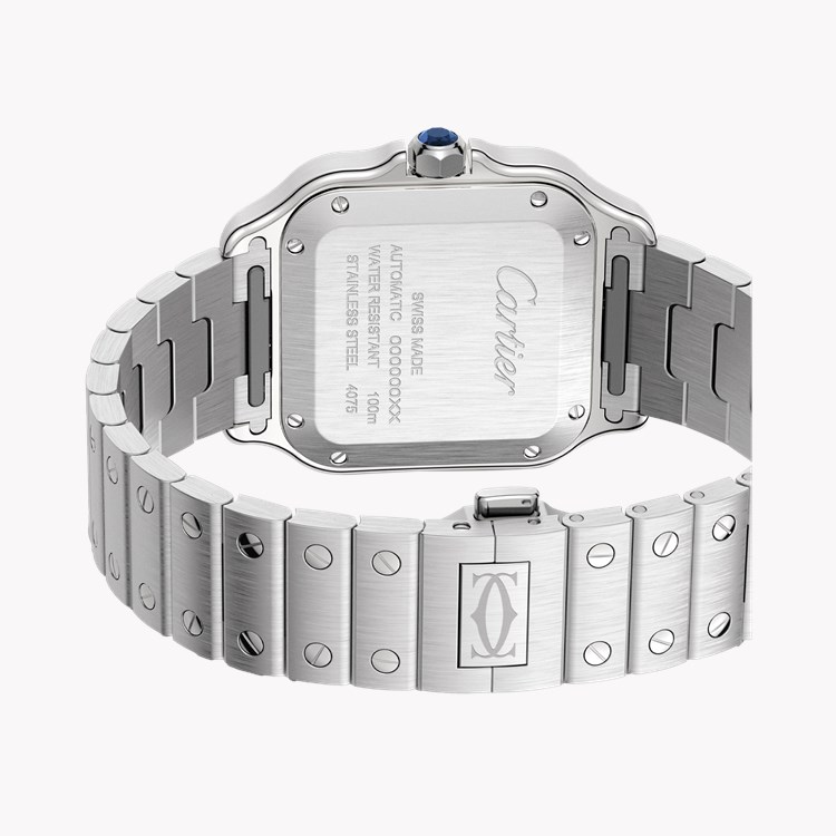 Cartier Santos de Cartier Medium, Blue Dial, Roman Numerals_3