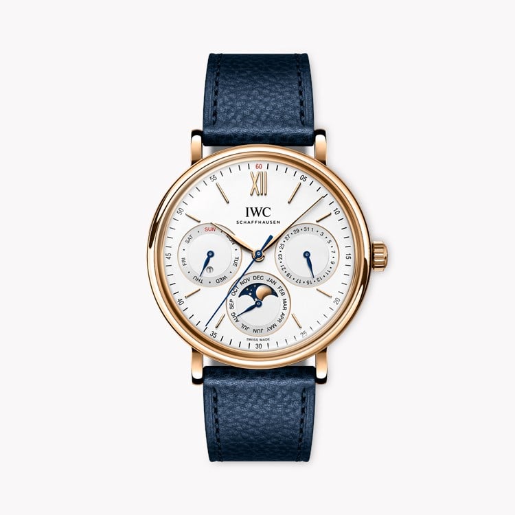IWC Portofino Perpetual Calendar 40mm, White Dial, Baton/Roman Numerals_1