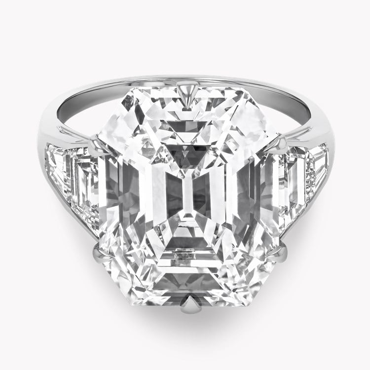 Art Deco Chaumet Asscher Cut 10.46ct Diamond Ring Asscher Cut, Claw Set_2