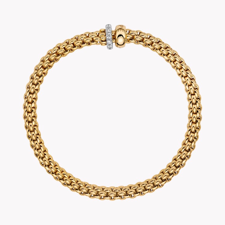 FOPE Solo flex'it Diamond Bracelet Round Brilliant Cut, Rubover Set_2