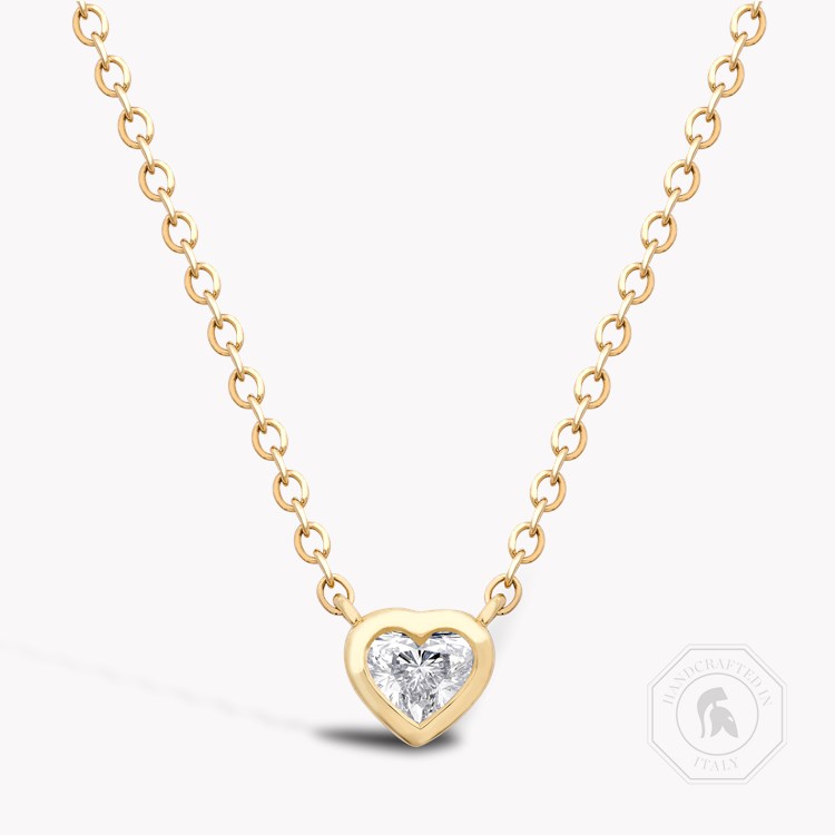 Sundance Diamond Pendant Heartshaped, Rubover Set_1
