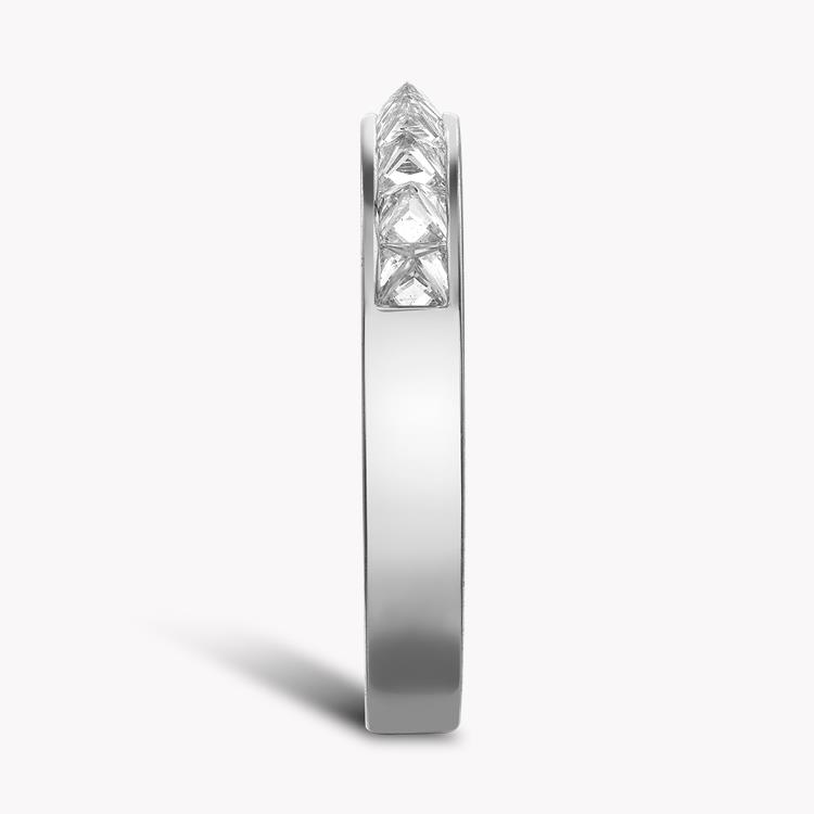 RockChic Domed 0.77ct Diamond Small Half Eternity Ring Princess Cut, Channel Set_4