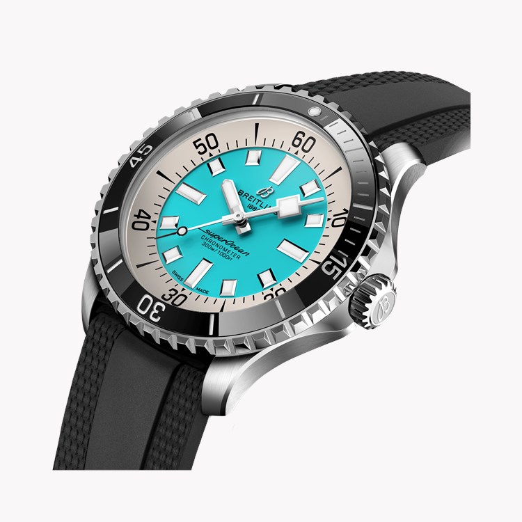 Breitling Superocean Automatic 44 44mm, Turquoise Dial, Baton Numerals_3