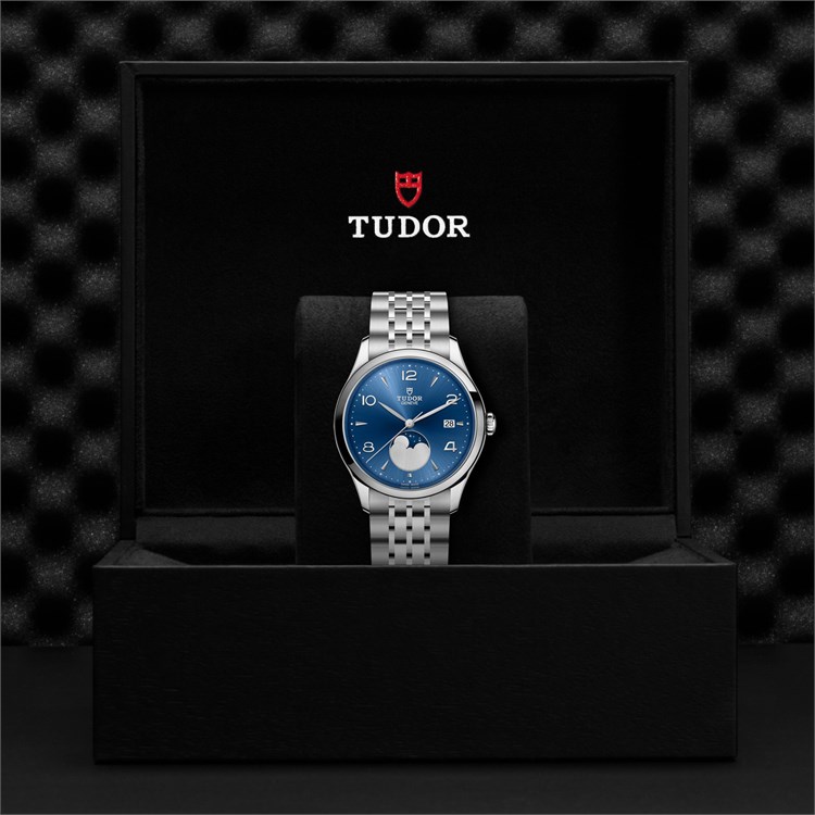 Tudor 1926 Luna 39mm, Blue Moonphase Dial, Arabic/Baton Numerals_4
