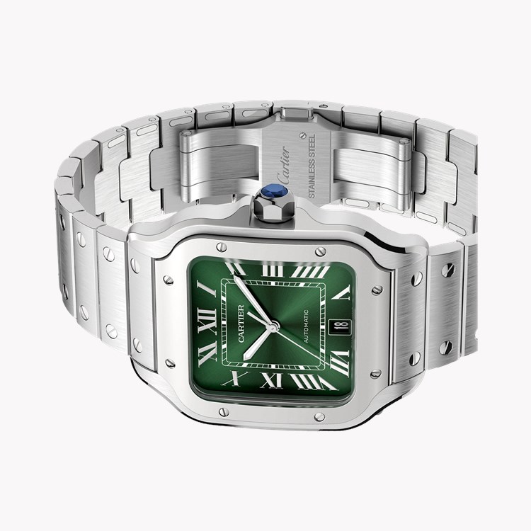 Cartier Santos de Cartier Large, Green Dial, Roman Numerals_5