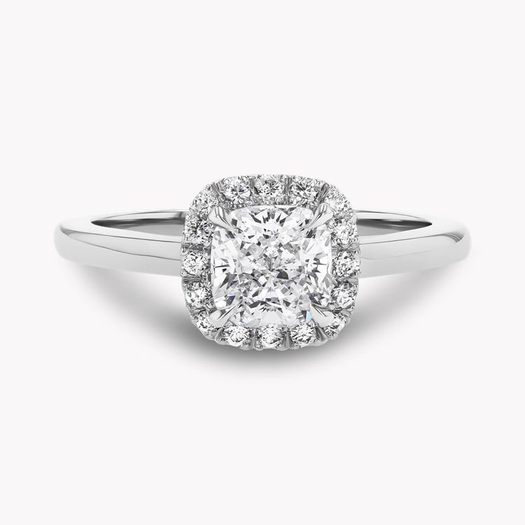 Celestial 1.00ct Cushion Cut Diamond Cluster Ring Cushion modern cut, Claw set_2
