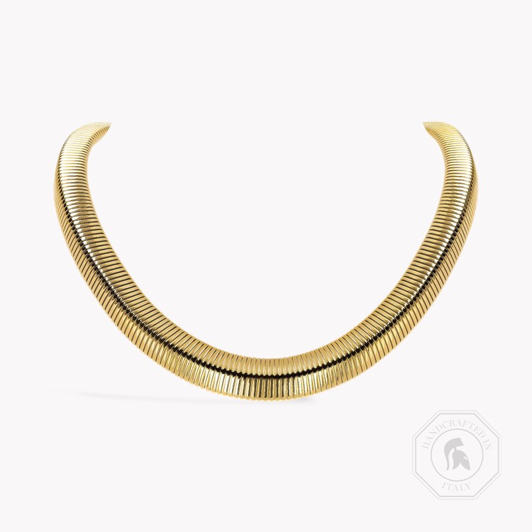 Fine Lines 0.08ct Diamond Triangular Shape Collar    in 18ct Yellow Gold