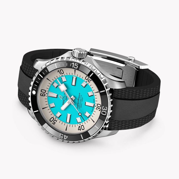 Breitling Superocean Automatic 44 44mm, Turquoise Dial, Baton Numerals_4