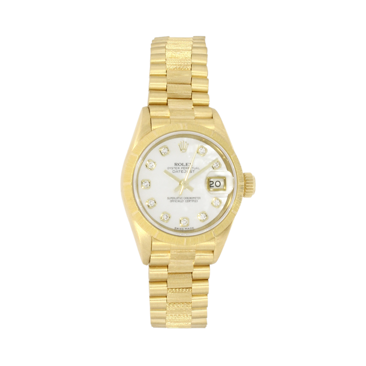 rolex datejust blue with diamonds