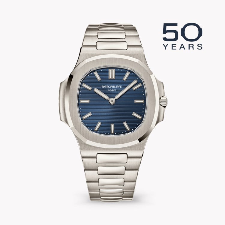 Patek Philippe Nautilus 41mm, Blue Dial, Baton Numerals_1