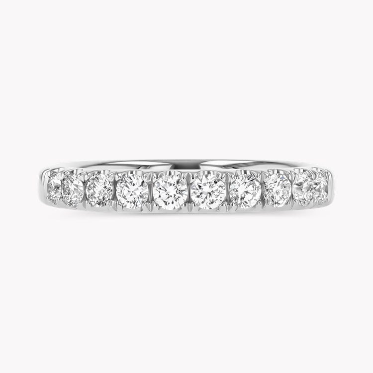 Celestial 0.53ct Diamond Half Eternity Ring Brilliant Cut, Micro Pavé Set_2