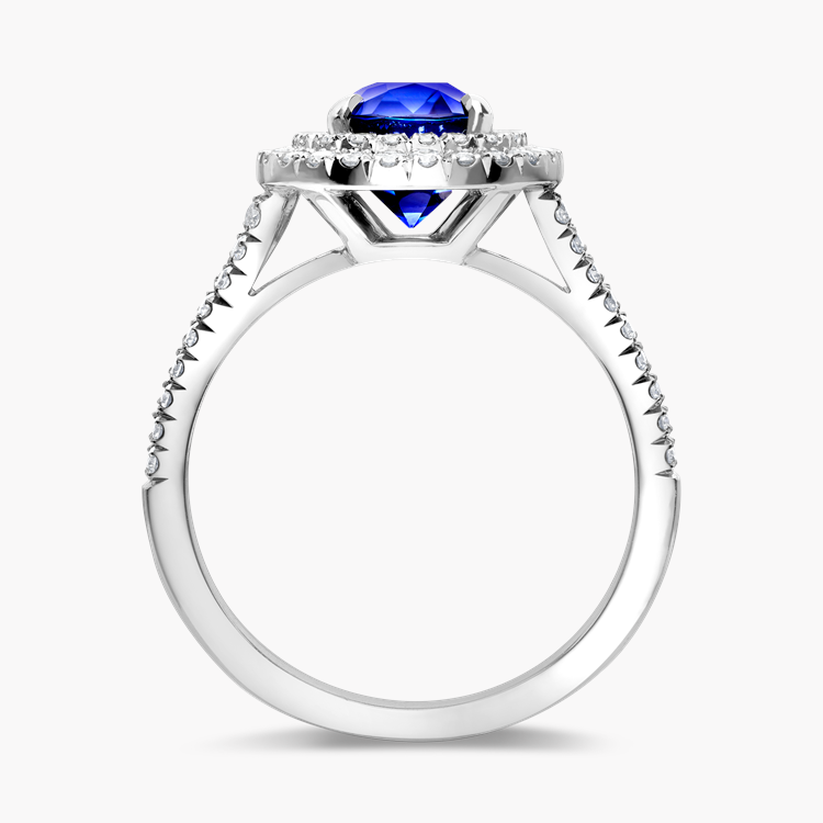 Antique Cushion Cut Burma Sapphire Ring Antique Cushion Cut, Unheated_3