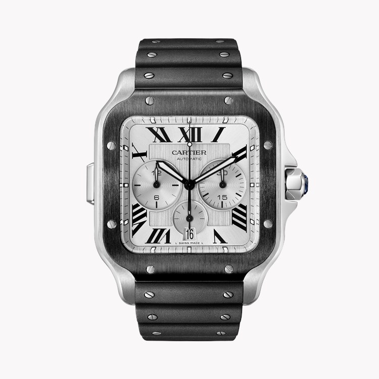 Cartier Santos de Cartier Extra-Large, Silver Dial, Roman Numerals_1