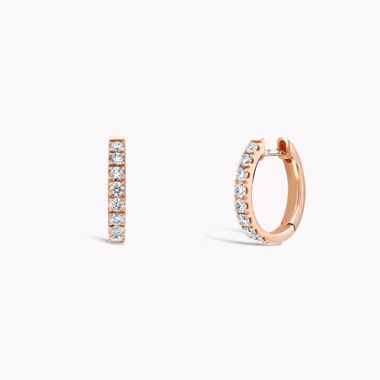Brilliant Cut Diamond Hoop Earrings Brilliant cut, Claw set_1