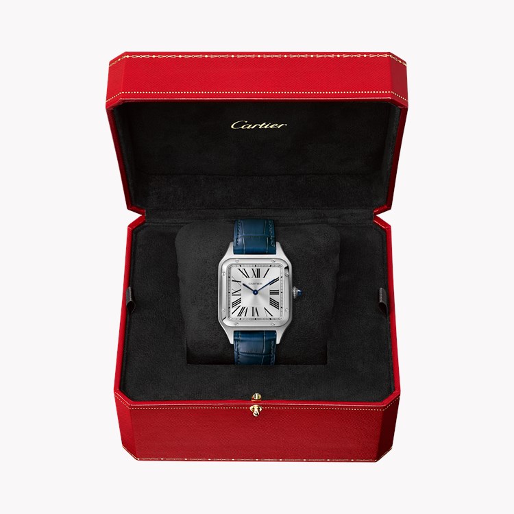 Cartier Santos-Dumont 31.4mm, Silver Dial, Roman Numerals_5