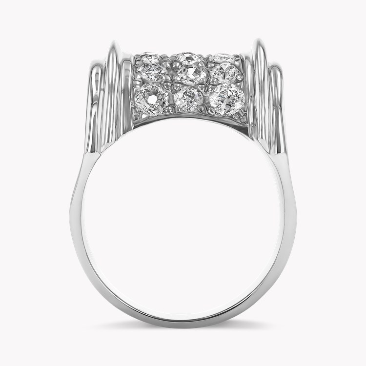 Art Deco Brilliant Cut Diamond Ring Brilliant Cut, Grain Set_3