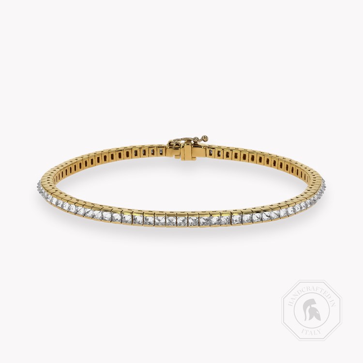 RockChic 3.67ct Inverted Diamond Line Bracelet Princess Cut, Channel Set_1