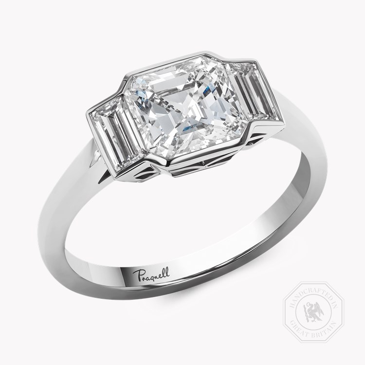 Kingdom 2.41ct Diamond Three Stone Ring   in Platinum