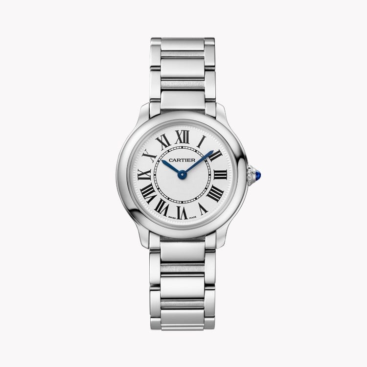 Cartier Ronde Must 29mm, Silver Dial, Roman Numerals_1