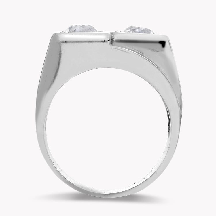 Art Deco Boivin Chevalier Style Ring Old Cut, Grain Set_3