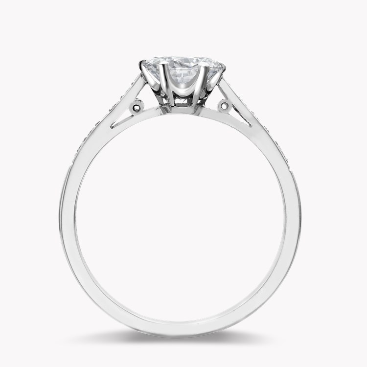 Antique Inspired 0.99ct Diamond Solitaire Ring Brilliant cut, Claw set_3