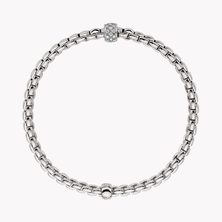 Fope Flex'it Eka 0.19ct Diamond Bracelet Brilliant Cut, Grain Set_3