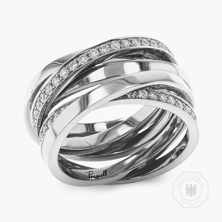 Trilogy Multi-Row Diamond Ring Brilliant Cut, Multi-Row, Grain Set_1