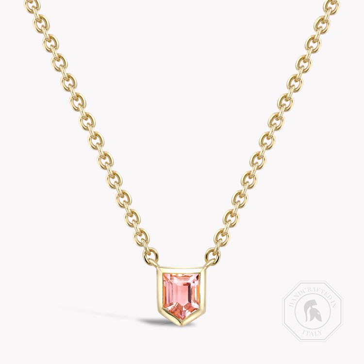 Lady Garden Pink Tourmaline Pendant Rubover setting_1