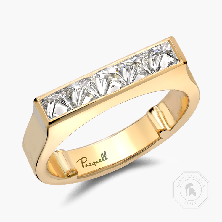 RockChic Flat-Topped 0.86ct Diamond Classic Ring Princess Cut, Channel Set_1