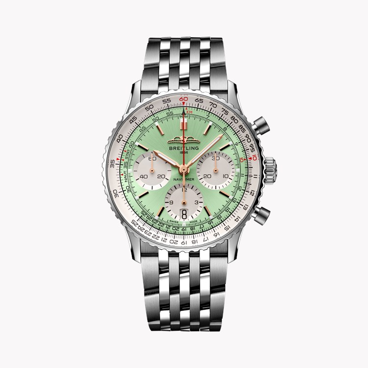 Breitling Navitimer B01 Chronograph 41 41mm, Mint Green Dial, Baton Numerals_1