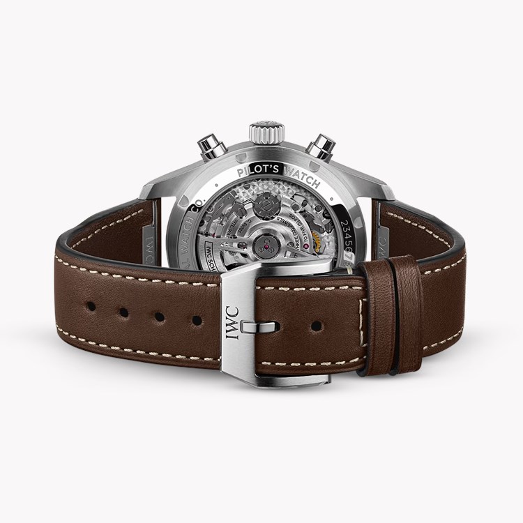 IWC Pilot's Chronograph 41 41mm, Green Dial, Arabic Numerals_4