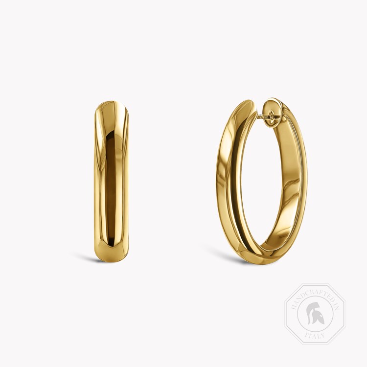 Yellow Gold Small Hoop Earrings _1