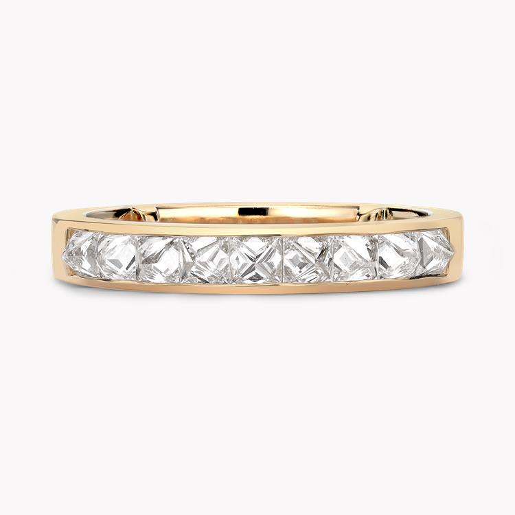 RockChic Domed 0.77ct Diamond Small Half Eternity Ring Princess Cut, Channel Set_2