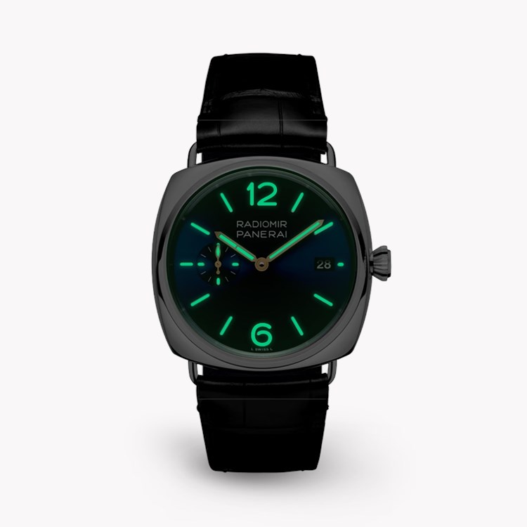Panerai Radiomir Quaranta 40mm, Blue Dial, Arabic and Baton Numerals_3