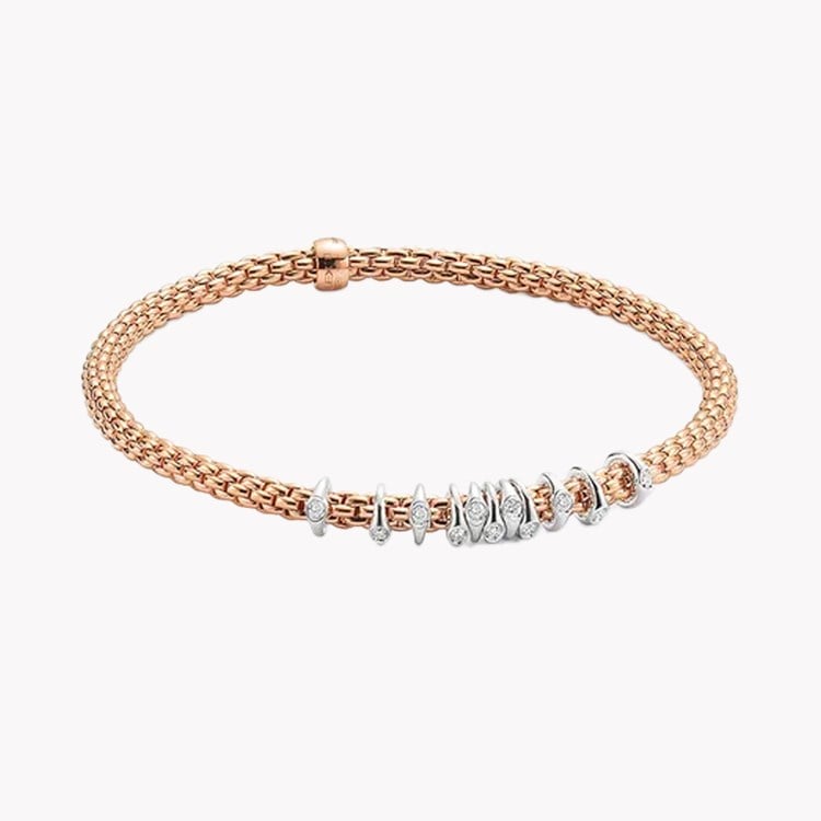 Fope Prima Diamond Bracelet Round Brilliant Cut, Rubover Set_1