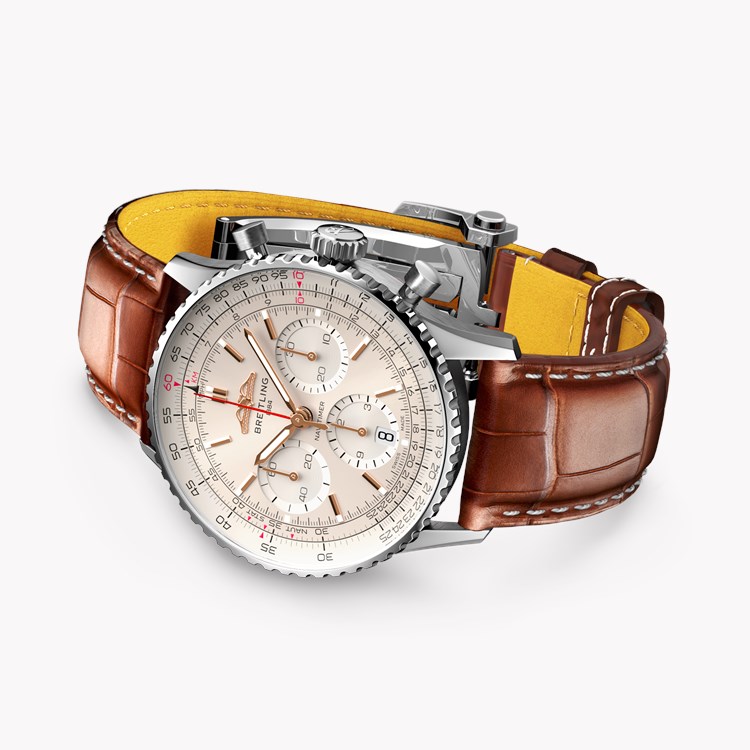 Breitling Navitimer B01 Chronograph 41 41mm, Silver Dial, Baton Numerals_4