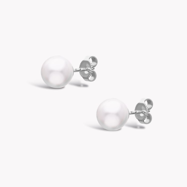 7.5 - 8.0mm Akoya Pearl Stud Earrings _2