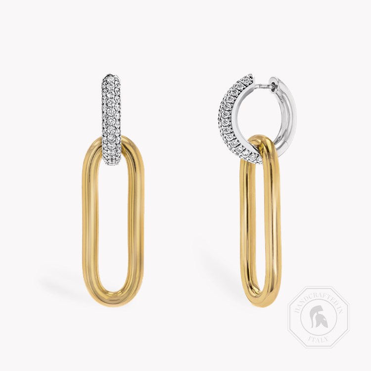 Havana Diamond Drop Earrings Brilliant Cut, Pave Set_1