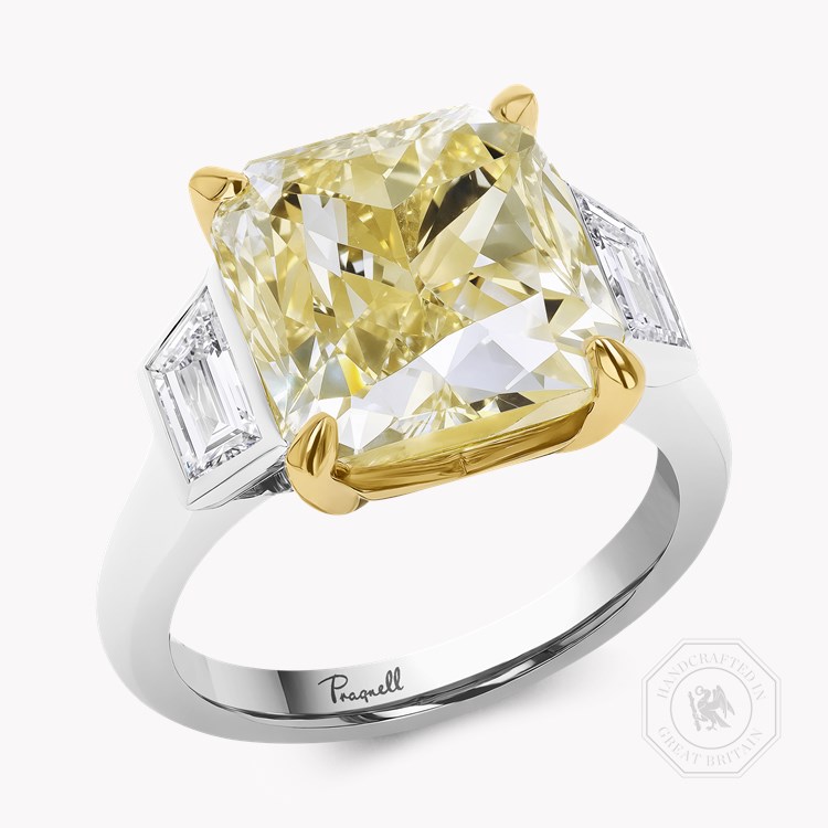 Radiant Cut 10.01ct Diamond Ring Radiant & Trapezoid Cut, Claw Set_1