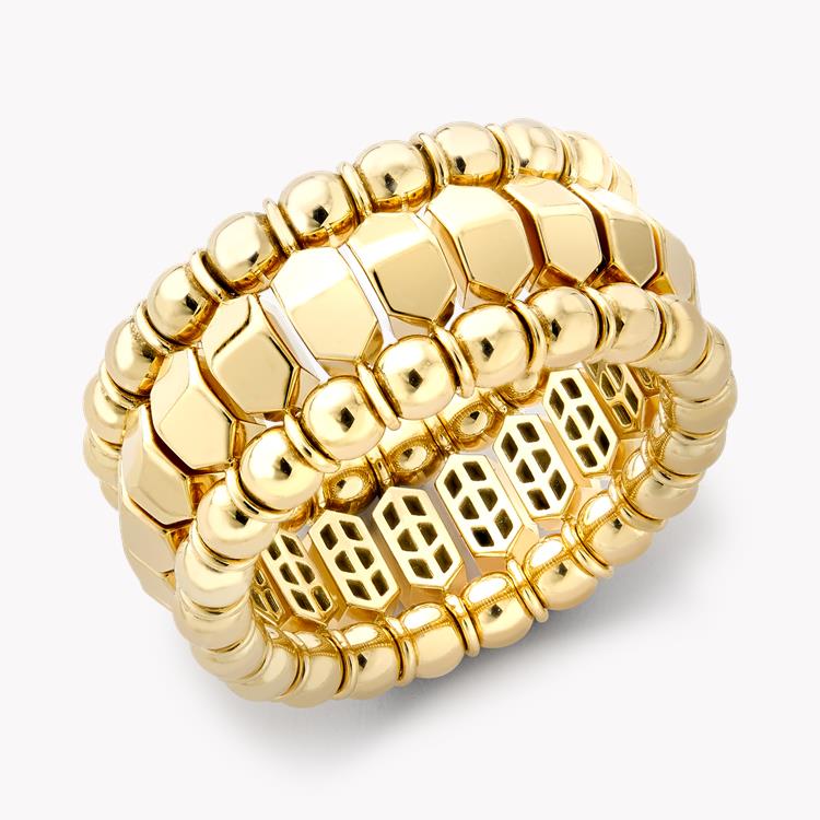 Bohemia Polished Expandable Ring in Yellow Gold _1
