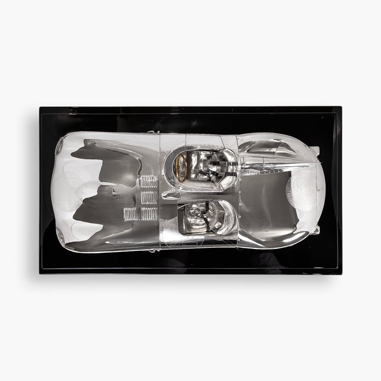 Sterling Silver D-Type Jaguar Car _3